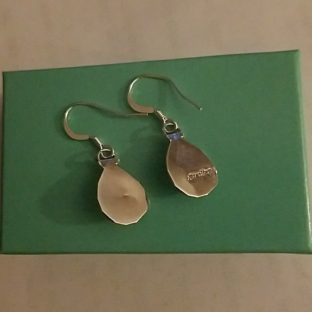 Coral Bear Paw Small Dangle Earrings - Picture 2 of 3